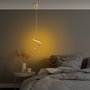 Opviq Lámpara de araña dorada LED 11W
